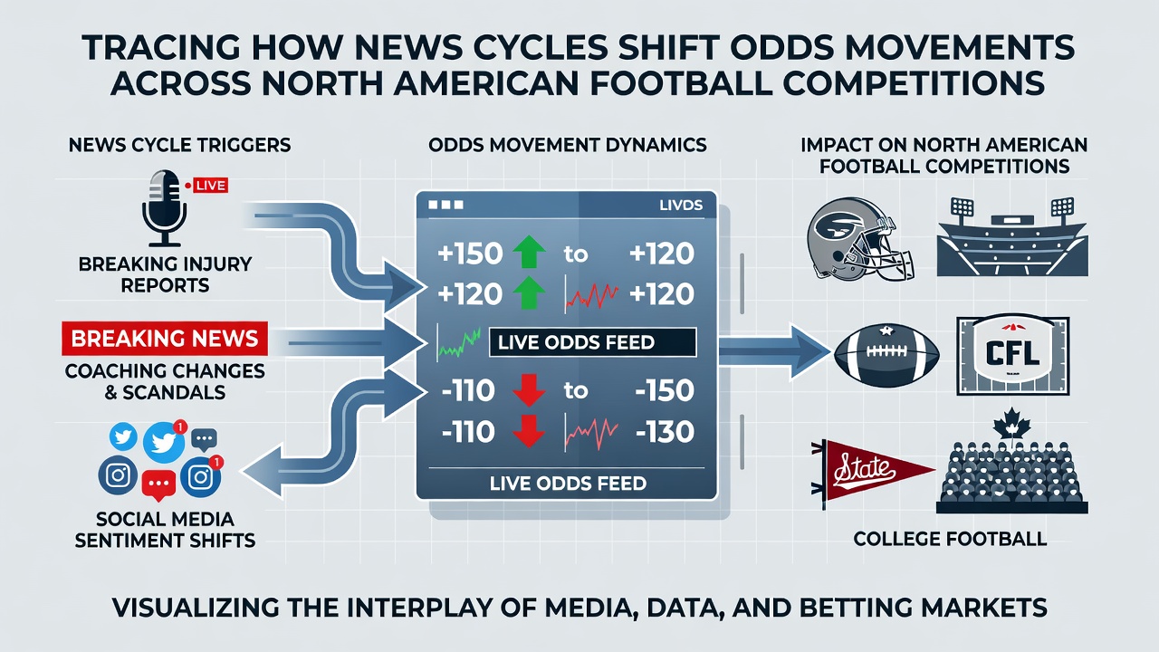 CFL and NFL odds movement tracking during news events